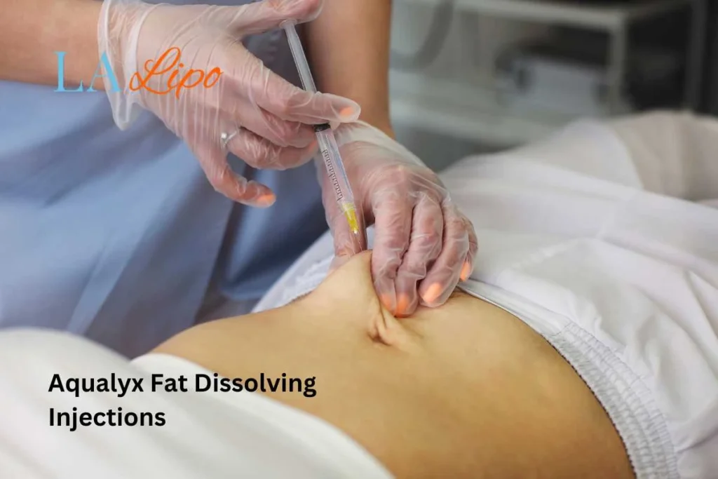 woman having fat dissolving injections Sheffield in the stomach