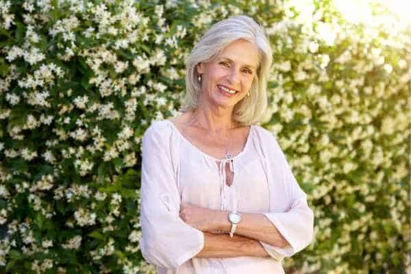 Older woman happy with urinary incontinence treatment Sheffield