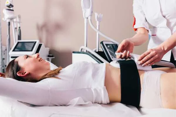woman having body sculpting to help improve her body image and her mental health Sheffield