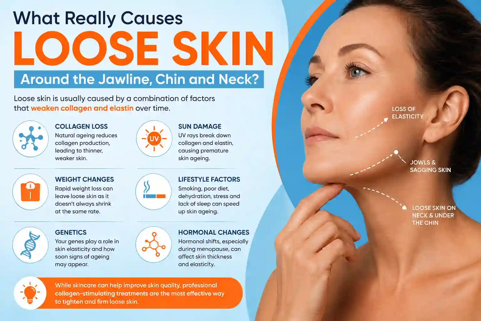 What Really Causes Loose Skin Around the Jawline, Chin and Neck Sheffield?